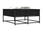 Coffee Table - Black Wood, W 31.5 x D 20.3 x H 0 in