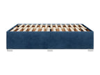 Bed - Blue Wood, W 74.8 x D 55.1 x H 18.1 in