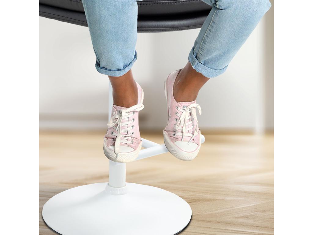 Bar Stool - Black Faux Leather, W 16.5 x D 22 x H 37 in