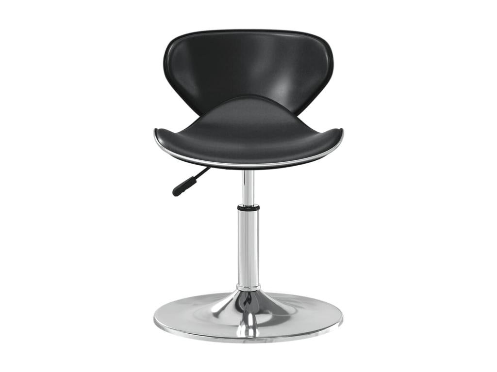 Bar Stool - Black Steel, W 17.9 x D 17.7 x H 29.9 in
