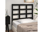 Bed - Black Wood, W 37.6 x D 1.6 x H 39.4 in