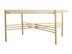 Coffee Table - White Wood, W 31.5 x D 31.5 x H 14.2 in
