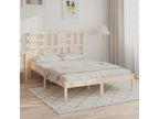 Bed - Brown Wood, W 80.9 x D 49.6 x H 40.9 in