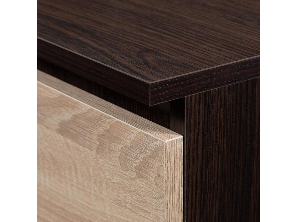 TV Stand - Brown Wood, W 55.1 x D 15.7 x H 21.3 in