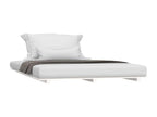 Bed - White Wood, W 78.7 x D 55.1 x H 2 in