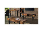 TV Stand - Brown Engineered Wood, W 55.1 x D 15.7 x H 19.7 in