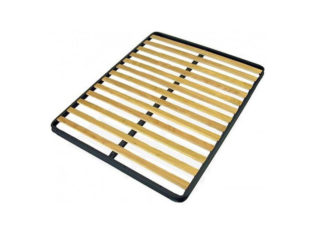 Bed Frame with Mattress with Headboard - Blue Engineered Wood, W 65 x D 43.3 x H 79.5 in